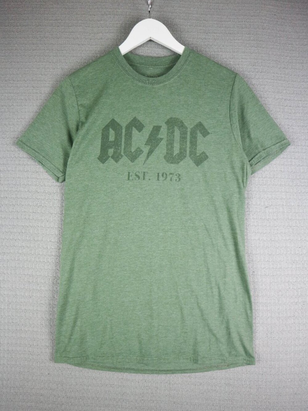 ACDC Green Band Logo Tee Womens Medium